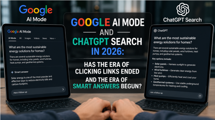 Google AI Mode and ChatGPT Search in 2026: Has the Era of Clicking Links Ended and the Era of Smart Answers Begun?